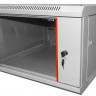 Шкаф настенный 15U серия WM (600х650х770), передняя дверь стекло, разборный, серый Netko