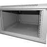 Шкаф настенный 15U серия WM (600х650х770), передняя дверь стекло, разборный, серый Netko