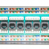 Патч-панель UTP, cat.5e, 12 портов, Dual Type, 2U, L=287мм, 5bites 