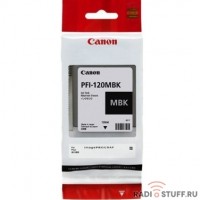 Canon PFI-120MBK 2884C001  Картридж для  TM-200/TM-205/TM-300/TM-305, 130 мл. матовый чёрный  (GJ)