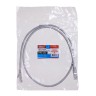 Патч-корд FTP4 cat.6, 1.0м, литой коннектор, серый, Netko CKC