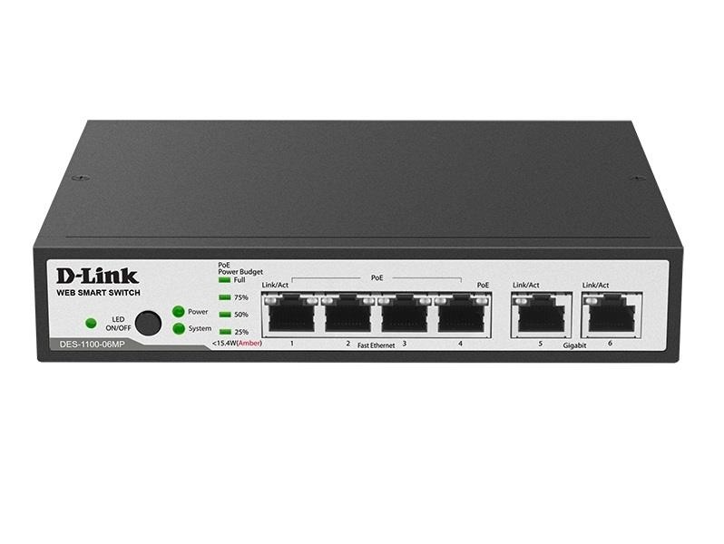 Коммутатор D-Link DES-1100-06MP/A1A
