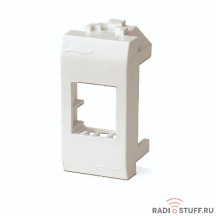 Dkc 76607B Адаптер для информационных разъемов Keystone, белый, 1мод.