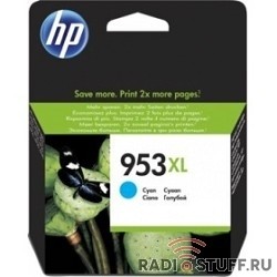 HP F6U16AE Картридж струйный №953XL голубой {OJP 8710/8720/8730/8210 (1600стр.)}