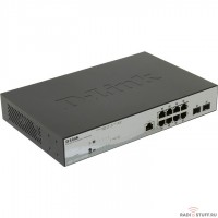 DGS-1210-10P/ME/B1A D-Link управляемый коммутатор 2 уровня с 8 портами 10/100/1000Base-T с поддержкой PoE и 2 портами 1000Base-X SFP