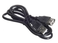 Кабель шт.USB A - гн.USB A 2.0 (1,0м), черный, NETKO Optima