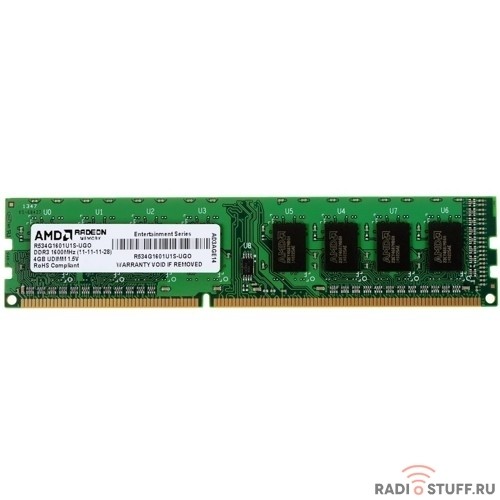 AMD DDR3 DIMM 4GB (PC3-12800) 1600MHz R534G1601U1S-UO/2S-UO OEM 