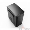 CBR PCC-MATX-MX10-400W2 Корпус mATX Minitower MX10, c БП PSU-ATX400-08EC (400W/80mm), 2*USB 2.0, HD Audio+Mic, Black