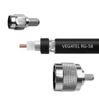 RG-58 (SMA-male - N-male) 2 м
