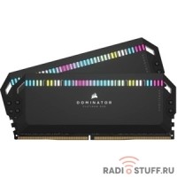 Память оперативная/ Corsair DDR5, 5200MHz 64GB 2x32GB DIMM, Unbuffered, 40-40-40-77, Std PMIC, XMP 3.0, DOMINATOR PLATINUM RGB DDR5 Black Heatspreader, RGB LED, 1.25V
