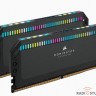 Память оперативная/ Corsair DDR5, 5200MHz 64GB 2x32GB DIMM, Unbuffered, 40-40-40-77, Std PMIC, XMP 3.0, DOMINATOR PLATINUM RGB DDR5 Black Heatspreader, RGB LED, 1.25V