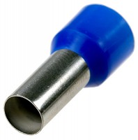 Штыревой втулочный кабельный наконечник E 50-20 (НШВИ F=20мм) 50мм2, изолированный, синий, 100шт, NETKO Optima