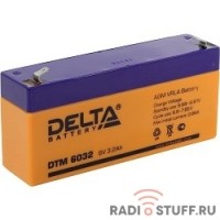 Delta DTM 6032 (3.2 А\ч, 6В) свинцово- кислотный аккумулятор  