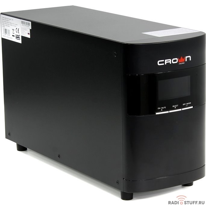 CROWN ИБП CMUOA-350-1K IEC {On-Line, 1000VA/900W, корпус металл, розетки 4*IEC С13 } [CM000001878]