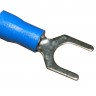 Вилочный кабельный наконечник SV 2-6 (НВИ d=6,4мм) 1,5-2,5мм2, изолированный, синий, 100шт., NETKO Optima
