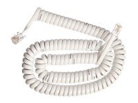 Шнур телефонный витой (4р4с) 4,5 метра / белый, Netko