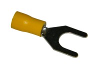 Вилочный кабельный наконечник SVS 5,5-8 (НВИ d=8,4мм) 4-6мм2 , изолированный, желтый, 100шт., NETKO Optima