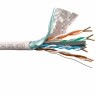 Кабель F/UTP 4 (FTP4 ) cat.6, 4 пары 23 AWG BC, 305м, одножильный, экранированный с крестовиной, 305м, серый, FLUKE TEST, NETKO Expert СКС