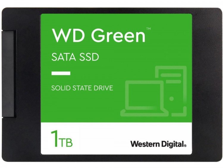 SSD жесткий диск SATA2.5" 1TB SLC GREEN WDS100T3G0A WDC