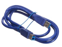 Кабель шт.USB A - шт.USB B 3.0 (1,5м), синий, блистер, Netko