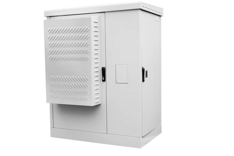 Шкаф всепогодный напольный укомплектованный, 18U, (1000x900мм), с эл. отсеком, комплектация ТК-IP55, ЦМО