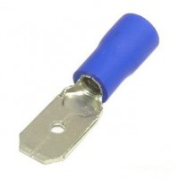 Клемма  ножевая MDD 2-250, КНИ 6,3мм, 1,5-2,5мм2, изолированная, синяя, 100шт., NETKO Optima