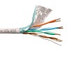 Кабель F/UTP4 (FTP4 ) cat.5e, 4 пары 24 AWG BC, одножильный, экранированный, 305м, серый, FLUKE TEST, NETKO Expert СКС