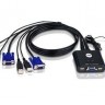 KVM-переключатель Aten CS22U-A7, USB 2PORT W/CAB 