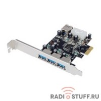 ST-Lab U750 RTL {Controller ST-Lab, PCI-E x1, U- 750, 3 ext (USB3.0) + 1 int (USB3.0), LP bracket, Ret}