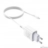 HOCO HC-27954 C81A/ Сетевое ЗУ + Кабель Micro 1m/ 1 USB/ Выход: 10.5W/ White