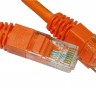 Патч-корд UTP4 cat.5e, 2.0м, литой коннектор, оранжевый, LSZH, Netko CKC