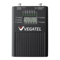 Репитер VEGATEL VT2-5B (LED) для усиления пятидиапазонного сигнала, 2G/GSM/EGSM/4G/LTE/3G/UMTS, усиление 70 дБ