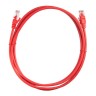 Патч-корд UTP4 cat.5e, 2.0м, литой коннектор, красный, Netko CKC