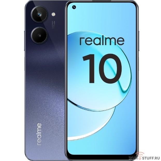 Смартфон Realme RMX3630 10 128Gb 8Gb черный моноблок 3G 4G 2Sim 6.4" 1080x2400 Android 12 50Mpix 802.11 a/b/g/n/ac NFC GPS GSM900/1800 GSM1900 TouchSc microSD
