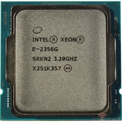 Процессор/ APU LGA1200 Intel Xeon E-2356G (Rocket Lake, 6C/12T,3.2/5GHz, 12MB, 80W, UHD Graphics P750)