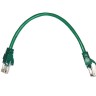 Патч-корд Technolink UTP4 cat 5e, 0,25м, ВС, LSZH, зеленый, литой коннектор