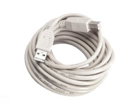 Кабель шт.USB A - шт.USB В 2.0 (5,0м), серый, блистер, Netko
