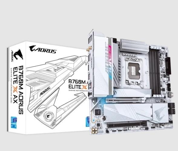 Материнская плата GIGABYTE Intel B760 Express LGA1700 MicroATX Memory DDR5 Количество слотов памяти 192 1xВыход HDMI 1xВыход DisplayPort 4xНаличие USB 2.0 4xUSB 3.2 type B 1xRJ45 B760MAELITEXAX1.1