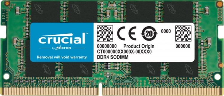 Модуль памяти для ноутбука 8GB PC25600 DDR4 SO CT8G4SFRA32A CRUCIAL