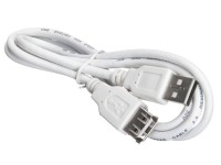 Кабель шт.USB A - гн.USB A 2.0 (1,0м), белый, NETKO Optima