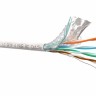 Кабель LC SFTP4 cat.5е, одножильный, экранированный + оплетка, 305м, Cu