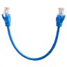 Патч-корд Technolink UTP4 cat 5e, 0,25м, ВС, LSZH, синий, литой коннектор