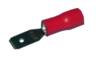 Клемма  ножевая MDD 1,25-187(5), КНИ 4.7мм, 0,5-1,5мм2, изолированная, красная, 100шт., NETKO Optima