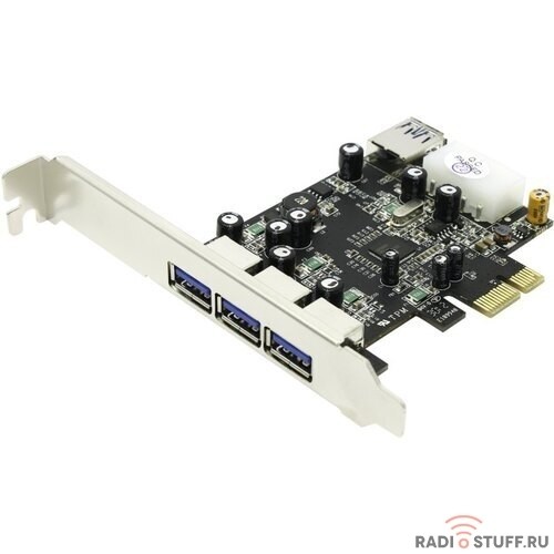 Controller ST-Lab, PCI-E x1, U- 750, 3 ext (USB3.0) + 1 int (USB3.0), +LP bracket, Ret