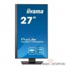 LCD IIYAMA 27" XUB2792QSN-B5 черный {IPS 2560x1440 75Hz 4ms 178/178 350cd 1000:1 10bit(8bit+FRC) HDMI1.4 DisplayPort1.2 2xUSB3.0 USB-C RJ45 2x2W Pivot VESA}