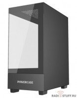Powercase Vision Micro M, Tempered Glass, чёрный, mATX  (CVMMB-L0) 