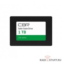CBR SSD-001TB-2.5-LT22, Внутренний SSD-накопитель, серия "Lite", 1024 GB, 2.5", SATA III 6 Gbit/s, SM2259XT, 3D TLC NAND, R/W speed up to 550/520 MB/s, TBW (TB) 500