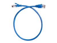 Патч-корд Technolink UTP4 cat 5e, 0,5м, ВС, LSZH, синий, литой коннектор