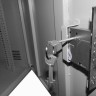 Антивандальный Шкаф 12U распашного типа, (Ш*Г*В 600*450*600мм)  19" направляющие, передняя дверь металл, замок, серый Netko "M"