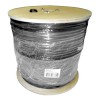Кабель Skynet Premium FTP4 cat.5е, одножильный, 305м, Cu, Проходит Fluke тест, для наружных работ, с тросом, черный